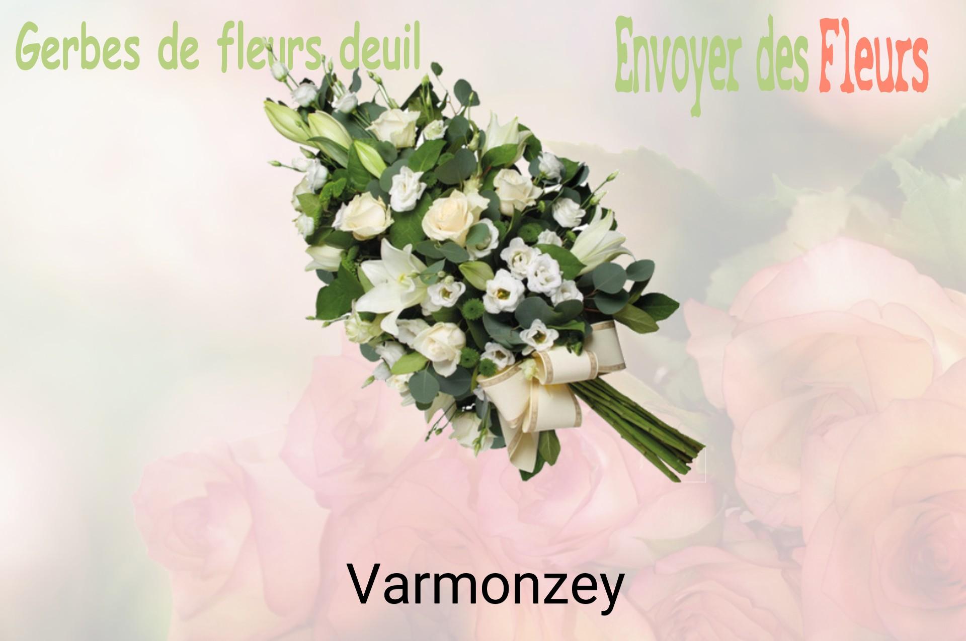 Gerbe de fleurs de deuil livrée à Varmonzey